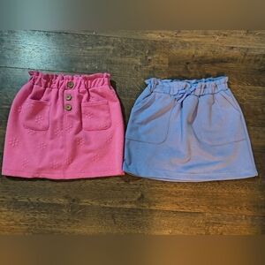 Nanette Lepore Pink Blue Kids Skirts Set Floral 8